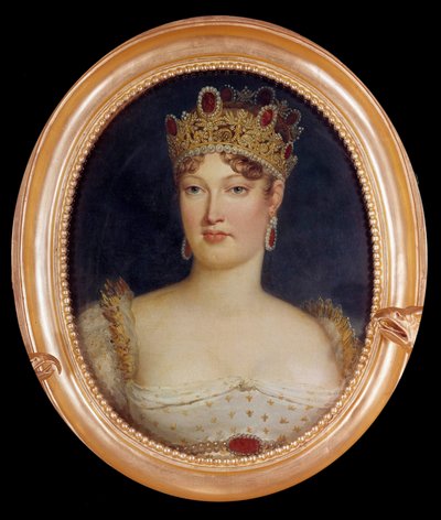 インプレスのマリー・ルイーズ（ハプスブルク・ロレーヌ家のマリー・ルイーズ）のメダリオン肖像画 作： Baron François Pascal Simon Gérard