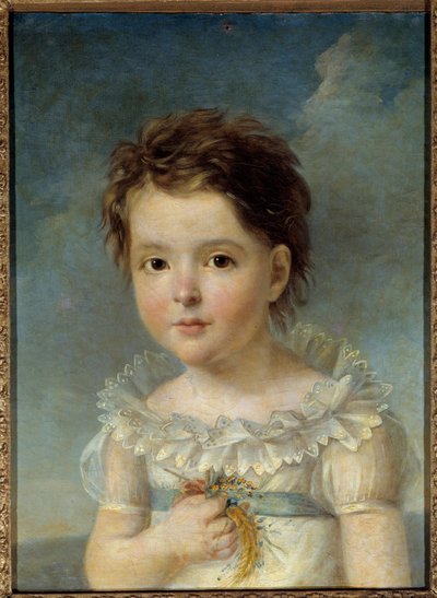 ボーアルネ王妃オルタンス（1783-1837）の子供の肖像 印象派ジョゼフィーヌ・ド・ボーアルネの娘であり、後のナポレオン3世の母である。フランソワ・ジェラール（1770-1837）による18世紀の絵画。アヴィニョン、カルヴェ美術館 作： Baron François Pascal Simon Gérard