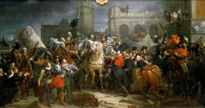 1594年3月22日、パリのヘンリー4世の入り口 作： Francois Pascal Simon Gerard