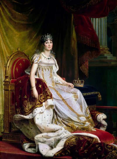 ナポレオンボナパルト1763-1814の戴冠式の衣装を身に着けた最初の妻、ジョセフィーヌドボーアルネ（1807-1808） 作： Francois Pascal Simon Gerard
