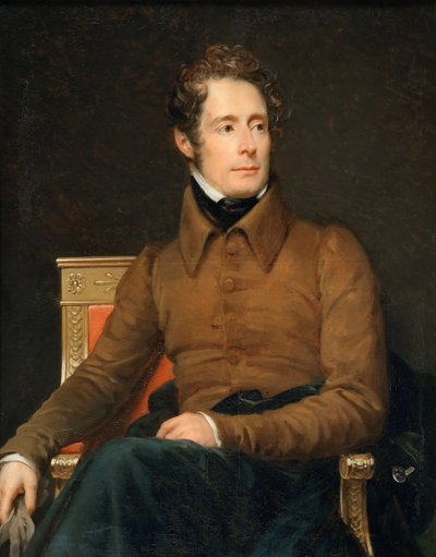 アルフォンス＝マリー＝ルイ・ド・プラット・ド・ラマルティーヌの肖像 作： Francois Pascal Simon Gerard