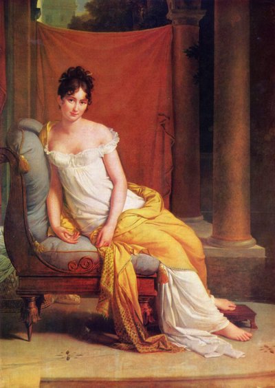 ジュリー・レカミエの肖像、1802年。 作： Francois Pascal Simon Gerard