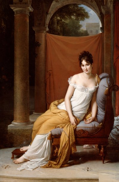 ジュリエットレカミエの肖像、1805年。 作： Francois Pascal Simon Gerard