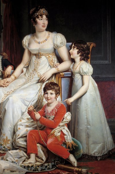 カロリーヌ・ボナパルトとして知られるマリー・アノンシアードの肖像 作： Francois Pascal Simon Gerard