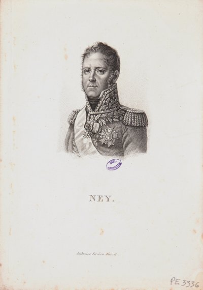 ミッシェルネイ元帥の肖像、1814年 作： Francois Pascal Simon Gerard