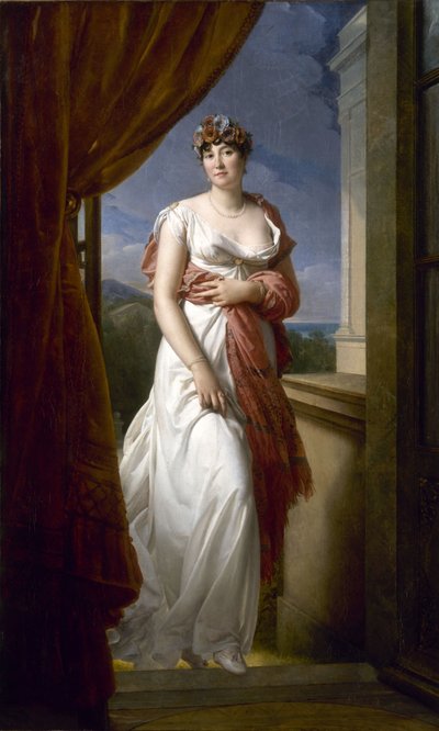 テレサ・カバルスの肖像、マダム・タリアン 1773-1835、1805年。 作： Francois Pascal Simon Gerard