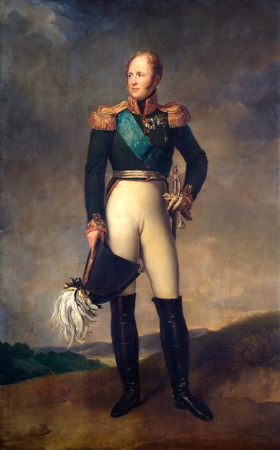 ロシア皇帝アレクサンドル 1 世の肖像、1817 年 作： Francois Pascal Simon Gerard