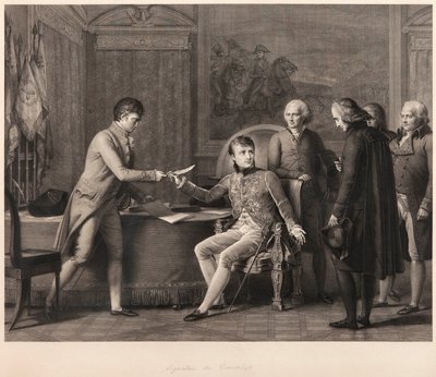 1801年7月15日のフランスと聖座間のコンコルドの調印 作： Francois Pascal Simon Gerard