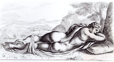 ボルゲーゼ庭園の雌雄同体、1653年頃 作： Francois Perrier