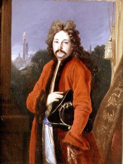 ジョン・シャルダン卿（1643-1712）の肖像 1699年（油彩・キャンバス） 作： Francois Riviere