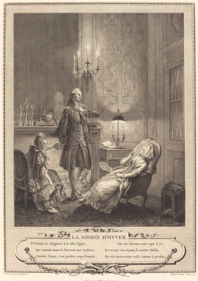 冬の夕方 作： Francois Robert Ingouf after Sigmund Freudenberger