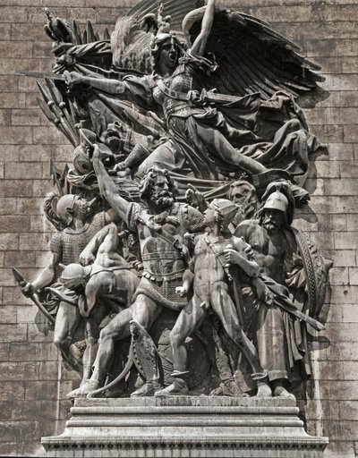1792年の義勇軍の出発点またはラ・マルセイエーズ（石のレリーフ 作： Francois Rude