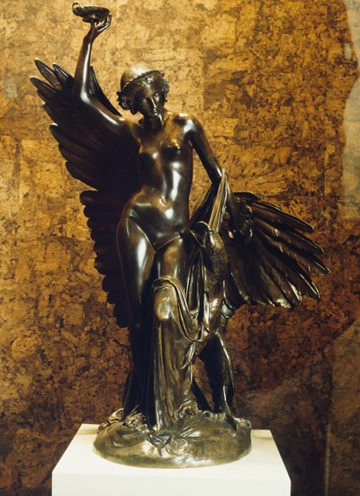 ヘーベと木星のワシ、モデル化 c. 1852年キャストc。 186080。 作： Francois Rude