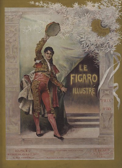 ルフィガロイラストの表紙、1887年12月1日 作： Francois Schommer