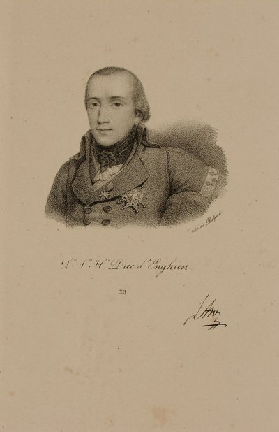 ルイスアントワーヌアンリドブルボン（1772-1804）コンデの制服を着たアンジャン公 作： Francois Seraphin Delpech