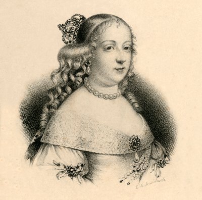 マリー・テレーズ・ドートリッヒ、1717-1780、c1830。 作： Francois Seraphin Delpech