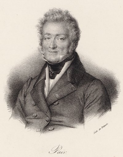 作曲家フェルディナンド・パエルの肖像 1771-1839, 1830. 作： Francois Seraphin Delpech