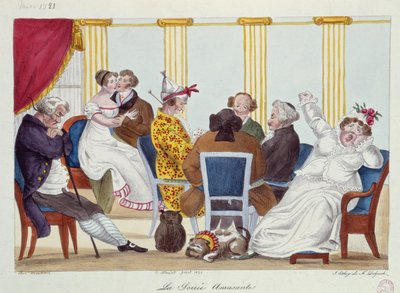 楽しい夜、1821 作： Francois Seraphin Delpech