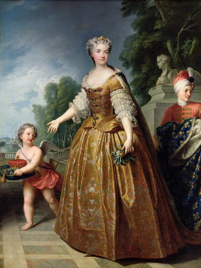 1725年以降のマリー・レチンスカ（1703-68）の肖像 作： Francois Stiemart