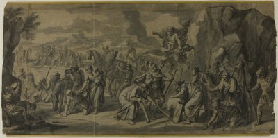 岩を打つモーゼ 作： Francois Verdier