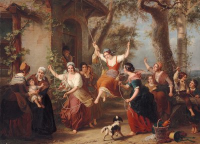 スイング、1848 作： Francois Verheyden
