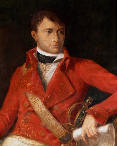 第一執政官の制服を着たナポレオン1世ボナパルト（1769-1821）の肖像 Detail.フランソワ・グザヴィエ・ファーブル（1766-1837）の作とされる絵画 ミラノ、リソルジメント博物館 作： Francois Xavier (attr. to) Fabre