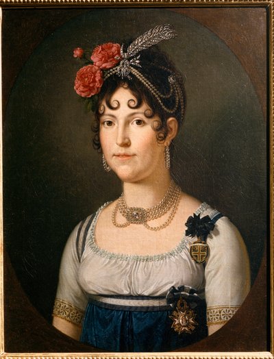 ルッカ公爵夫人マリア・ルイサ（スペイン）の肖像。19世紀 (絵画) 作： Francois Xavier Fabre
