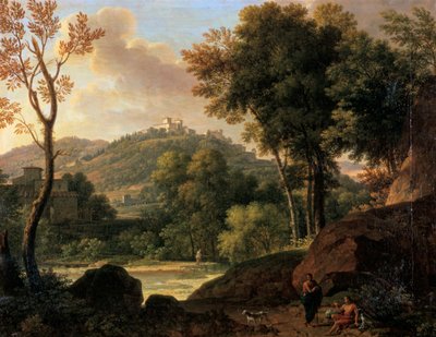 イタリア、フィレンツェ周辺の田園地帯、18〜19世紀後半 作： Francois Xavier Fabre