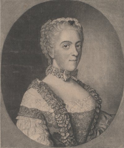 フランスの Mme. Anne-Henriette の肖像、1750 年。 作： Francois Xavier Vispre