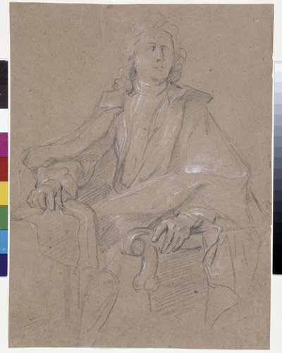 ジュール・アルドゥアン・マンサール（1645-1708）の肖像（油彩・キャンバス 作： Francois de Troy