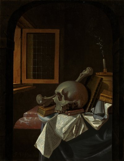 虚栄心の静物、c。 1650年 作： Francois van Daellen
