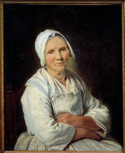 La vieille フランソワーズ・デュパルク（1705-1778）の絵画 18世紀 日0.72x0.58 m マルセイユ、ボザール美術館（Musee des Beaux Arts 作： Francoise Duparc