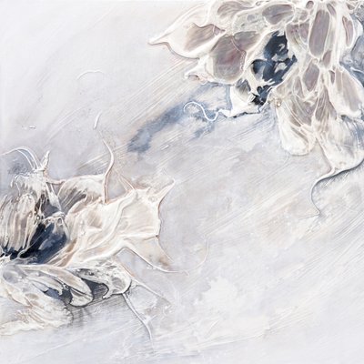 「アブストラクト・ホワイト・ブルームズ」 作： Françoise Wattré