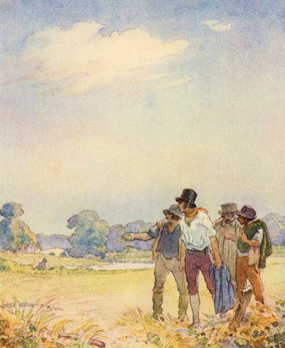Matthew Arnold による The Scholar-Gipsy のイラスト (カラー リソ) 作： Frank Adams
