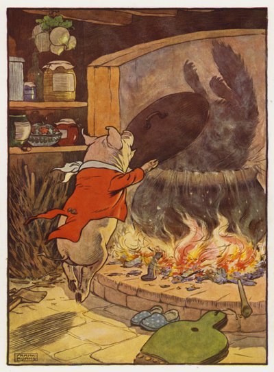 三匹の子ぶたのイラスト 作： Frank Adams