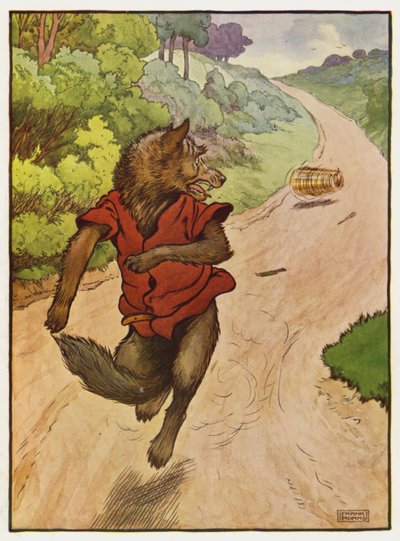 三匹の子ぶたのイラスト 作： Frank Adams