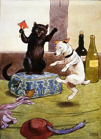 The Beautiful Book of Nursery Rhymes, Stories and Pictures」（Blackie & Son社）のイラスト（カラーリトグラフ）。 作： Frank Adams