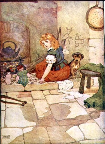 リトル・ポリー・フリンダース（Blackie & Son社の「My Nursery Story Book」より）（本のイラスト 作： Frank Adams