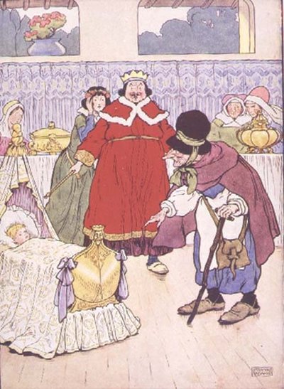 My Nursery Story Book」（Blackie & Son社）より「Sleeping Beauty」（挿絵 作： Frank Adams