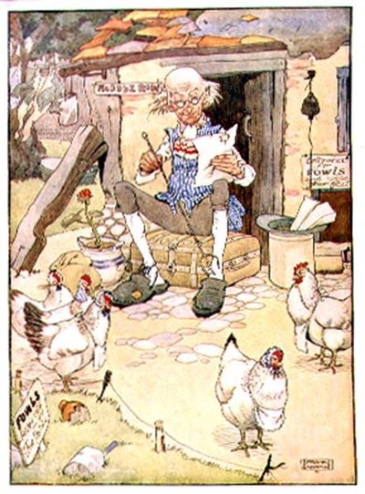 ミドラウの老人（Blackie & Son社の「My Nursery Story Book」より）（本のイラスト 作： Frank Adams