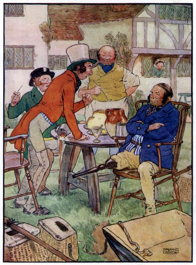3人の陽気な漁師（カラーリトグラフ 作： Frank Adams