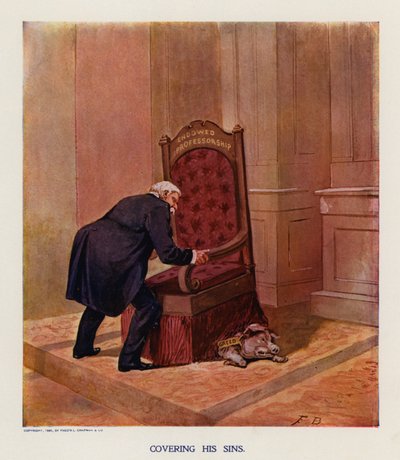 罪を覆い隠す（カラーリトグラフ） 作： フランク・ベアード