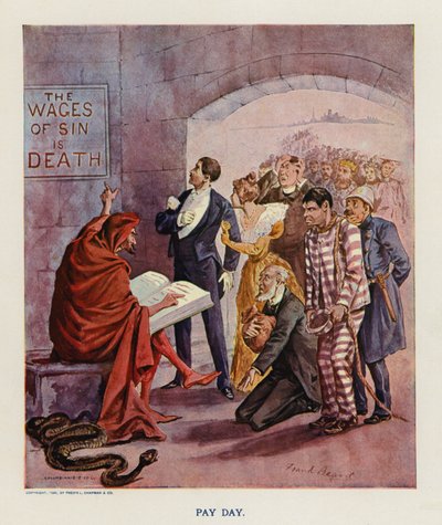 ペイ・デー（カラーリトグラフ） 作： フランク・ベアード