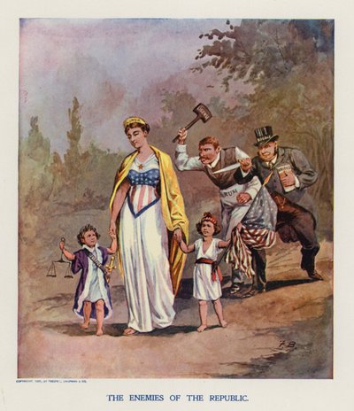 共和国の敵』（カラーリトグラフ） 作： Frank Beard