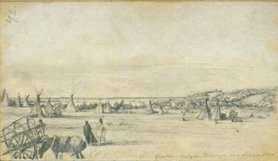 シセトンロッジ、トラバースデスー、1851年 作： Frank Blackwell Mayer
