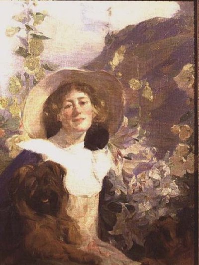 芸術家の妻」キャサリン 作： Frank Bramley
