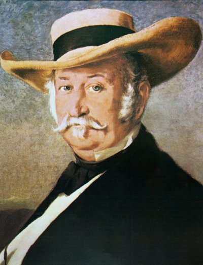 ジョン・サッター（1803-80）1866年（油彩・キャンバス 作： Frank Buchser