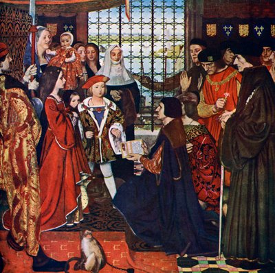 新しい学習、c1910、c1900-1920 作： Frank Cadogan Cowper