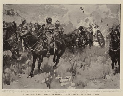 エランスラーグテの戦いでの事件、狙いを定めたボーアシェル 作： Frank Craig