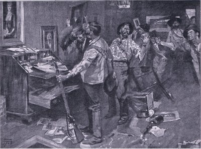 敵からも尊重される：ナタールでのボーア襲撃事件、プレトリア後のイラスト：ゲリラ戦争、1902 作： Frank Craig